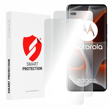 Smart Protection Premium Classic schermbeschermfolie voor Motorola Edge 50 Pro, plastic, set van 2 stuks