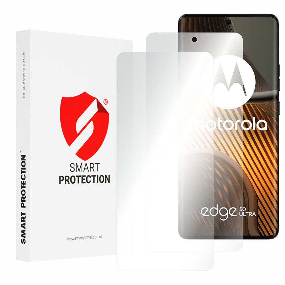 Smart Protection Premium Classic schermbeschermfolie voor Motorola Edge 50 Ultra, plastic, set van 2 stuks