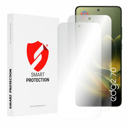 Film de protection écran Smart Protection Premium Classic pour Motorola Edge 70, Plastique, Lot de 2 pièces