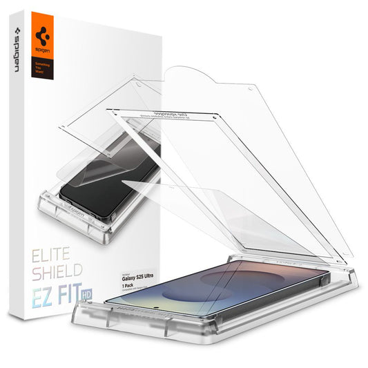 Spigen Elite Shield EZ FIT HD schermbeschermfolie voor Samsung Galaxy S25 Ultra S938, Plastic AFL09083
