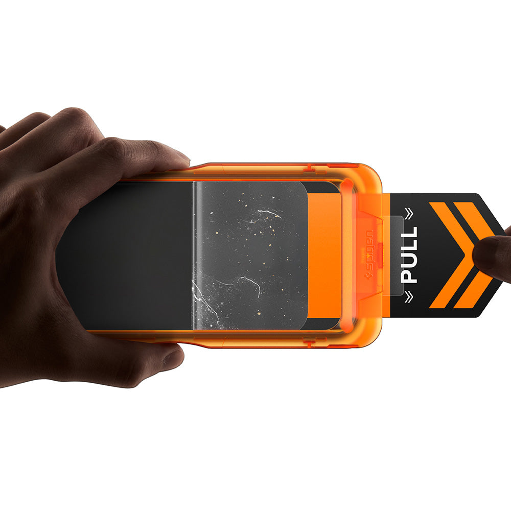 Spigen GlastR AlignMaster S Displayschutzfolie für Apple iPhone 18 Pro / 17 Pro, gehärtetes Glas, Full Glue, 2 Stück Set AGL10105