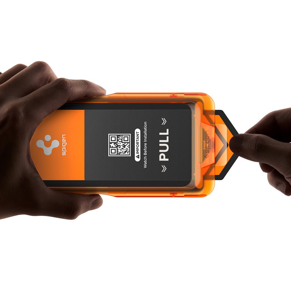 Spigen GlastR AlignMaster S Displayschutzfolie für Apple iPhone 18 Pro / 17 Pro, gehärtetes Glas, Full Glue, 2 Stück Set AGL10105