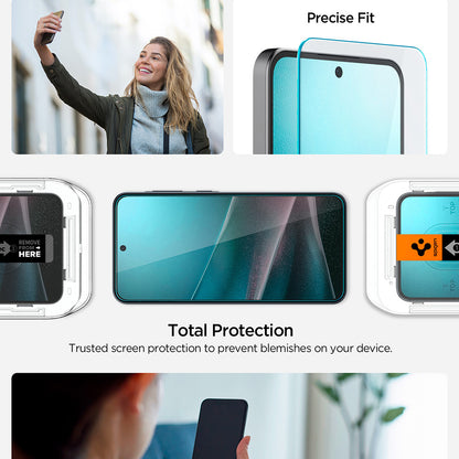 Film de protection d'écran Spigen GlastR EZ FIT HD pour Samsung Galaxy A37 5G / A36 A366, Verre Trempé, Full Glue AGL11365