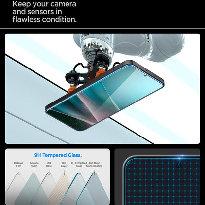 Film de protection d'écran Spigen GlastR EZ FIT HD pour Samsung Galaxy A37 5G / A36 A366, Verre Trempé, Full Glue AGL11365