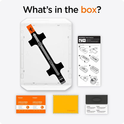 Schutzfolie Spigen GlastR EZ FIT für Apple iPad Pro 13 (2024), gehärtetes Glas, Full Glue AGL07793