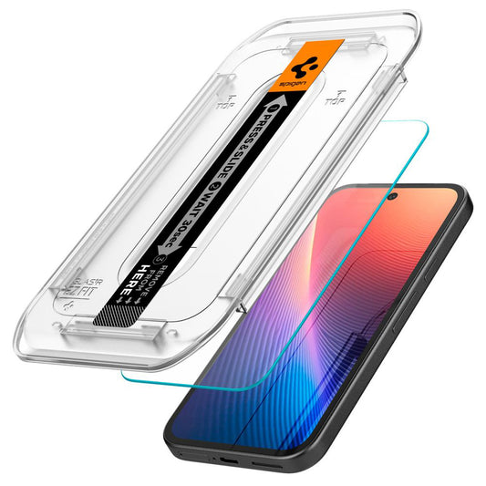 Spigen GlastR EZ FIT Screen Protector for Google Pixel 9a, Tempered Glass, Full Glue, Set of 2 pieces AGL08938