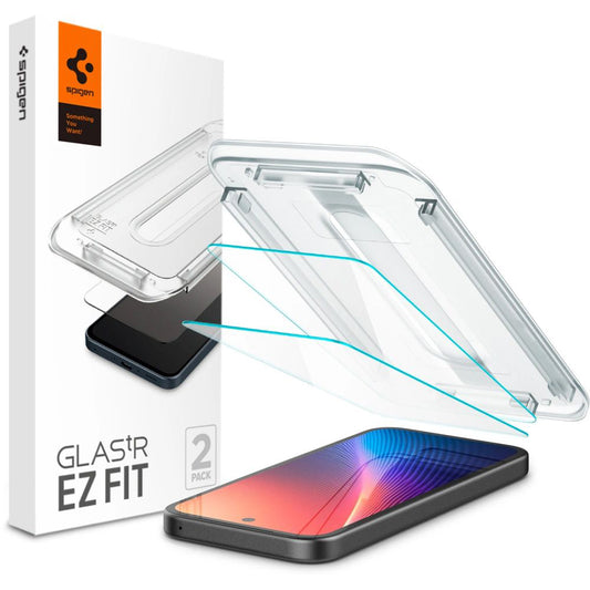 Spigen GlastR EZ FIT Screen Protector for Google Pixel 9a, Tempered Glass, Full Glue, Set of 2 pieces AGL08938