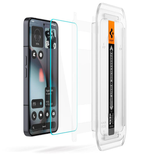 Beschermfolie Spigen GlastR EZ FIT voor Nothing Phone (3), Gehard Glas, Volledige Lijm, Set van 2 stuks AGL10165