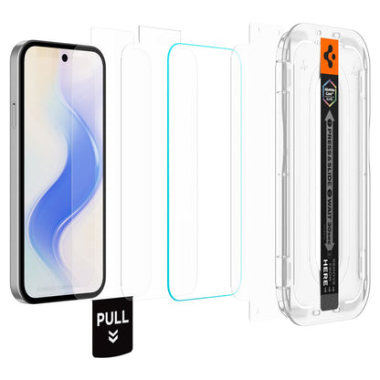 Film de protection d'écran Spigen GlastR EZ FIT Pro HD pour Google Pixel 10a, Verre Trempé, Full Glue, Set de 2 pièces AGL11364