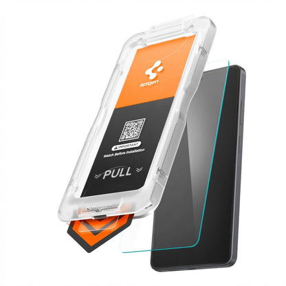 Schutzfolie Spigen GlastR EZ FIT Pro HD für Samsung Galaxy S26 S942, gehärtetes Glas, Full Glue AGL11097