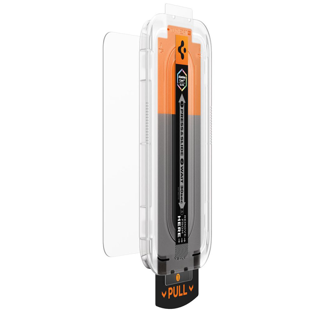 Film de protection d'écran Spigen GlastR EZ FIT Pro pour Apple iPhone 17 Pro Max / 16 Pro Max, Verre Trempé, Full Glue