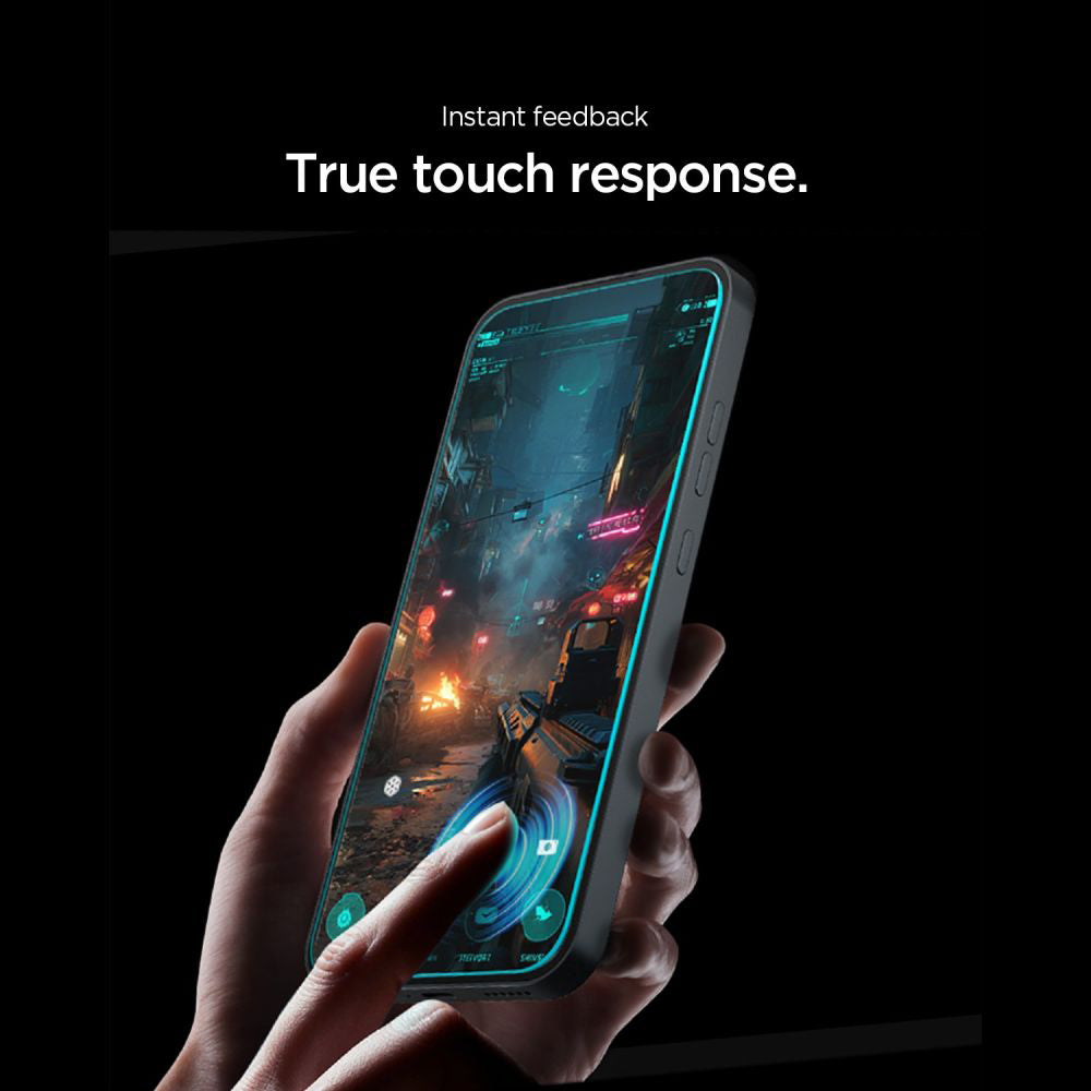 Film de protection d'écran Spigen GlastR EZ FIT Pro pour Nothing Phone (4a) Pro, Verre Trempé, Collage Complet, Lot de 2 pièces AGL11681