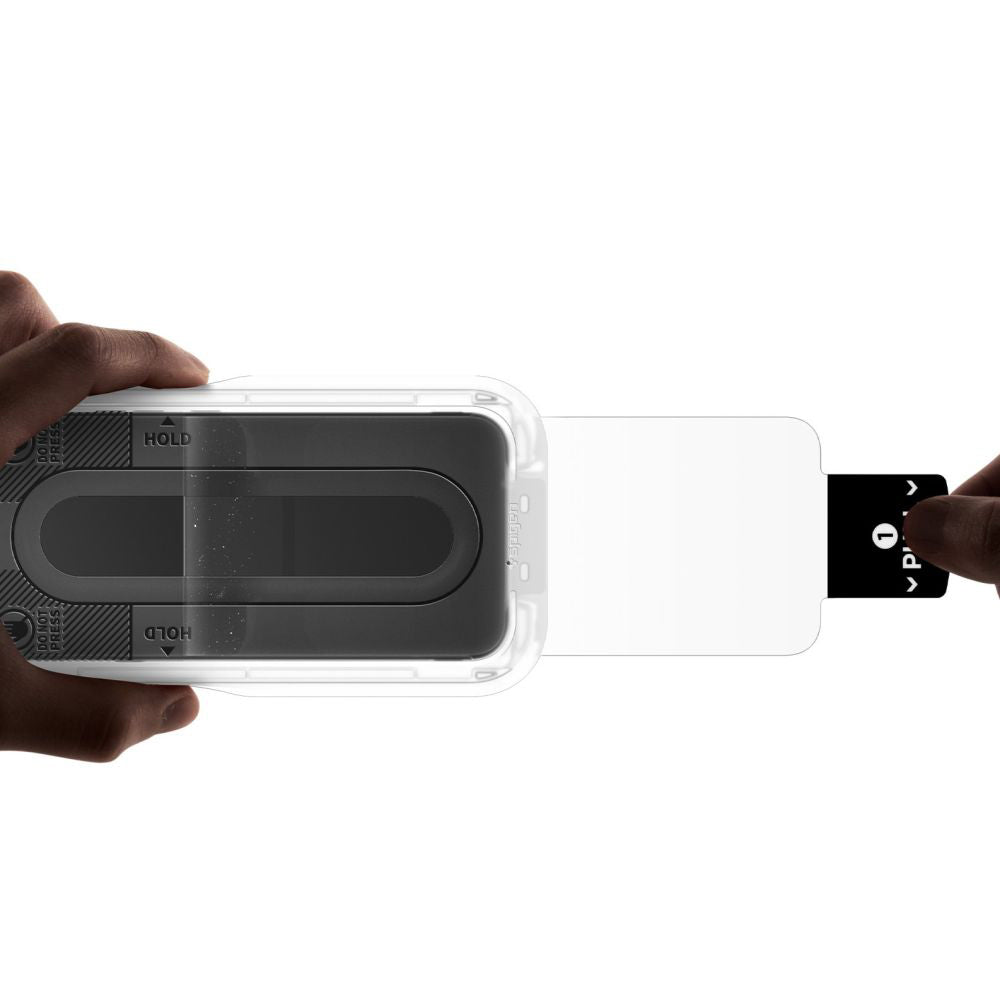 Film de protection d'écran Spigen GlastR EZ FIT Pro pour Nothing Phone (4a), Verre trempé, Collage complet, Set de 2 pièces AGL11682