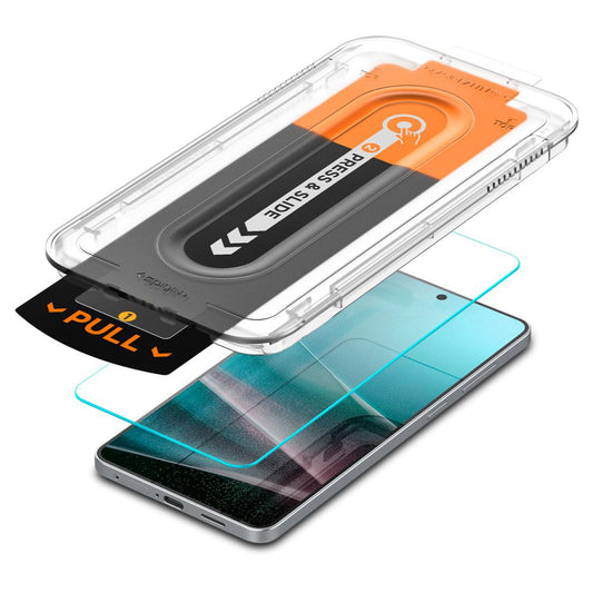 Beschermfolie Scherm Spigen GlastR EZ FIT Pro voor Samsung Galaxy S25 Edge S937, Gehard Glas, Volledige Lijm