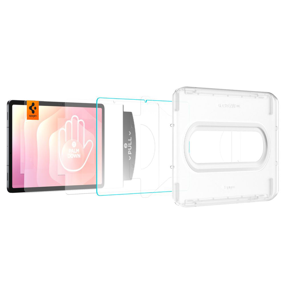 Schermbeveiligingsfolie Spigen GlastR EZ FIT Pro voor Samsung Galaxy Tab S11, Gehard Glas, Volledige Lijm