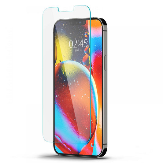 Spigen GlastR Slim schermbeschermfolie voor Apple iPhone 17e / 16e / 14 / 13 Pro, Gehard Glas, Volledige Lijm