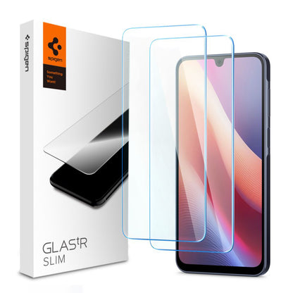 Schermbeveiligingsfolie Spigen GlastR Slim voor Samsung Galaxy A26 A266 / A16 5G A166 / A16 4G A165, Gehard Glas, Volledige Lijm, Set van 2 stuks