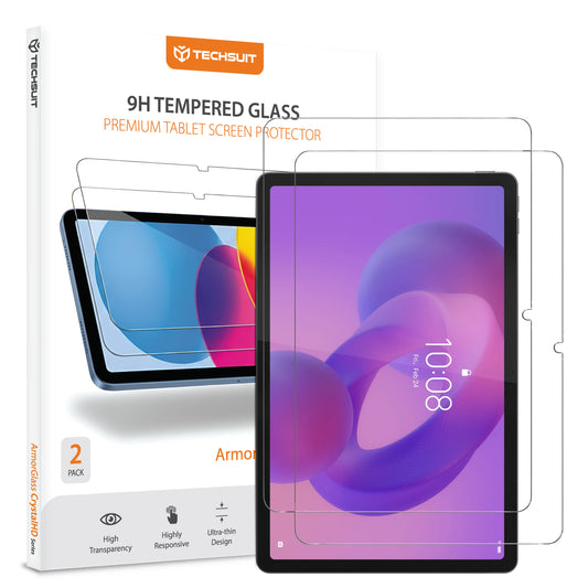 Beschermfolie Techsuit ArmorGlass CrystalHD voor Lenovo Idea Tab 11, Gehard Glas, Volledige Lijm, Set van 2 stuks