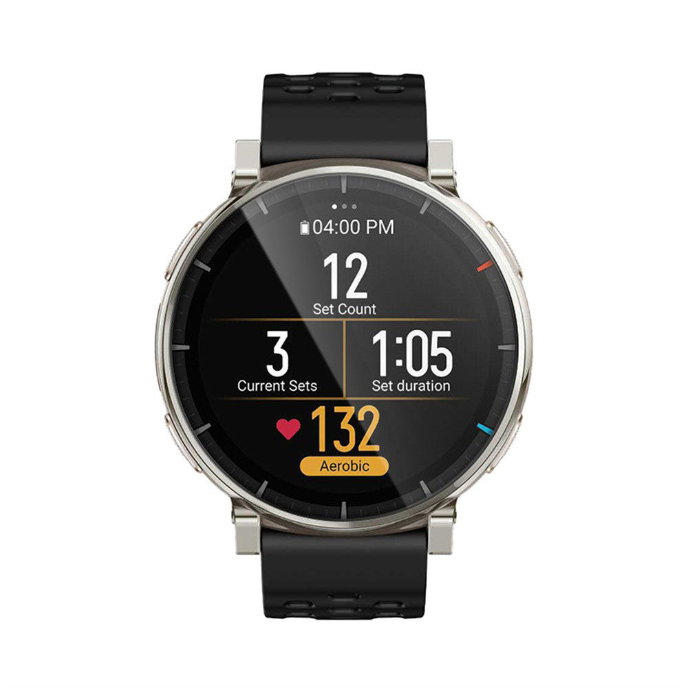 Schutzfolie Techsuit Nano Flex für Amazfit Active 3 Premium, Kunststoff, Set 2 Stück, Schwarz