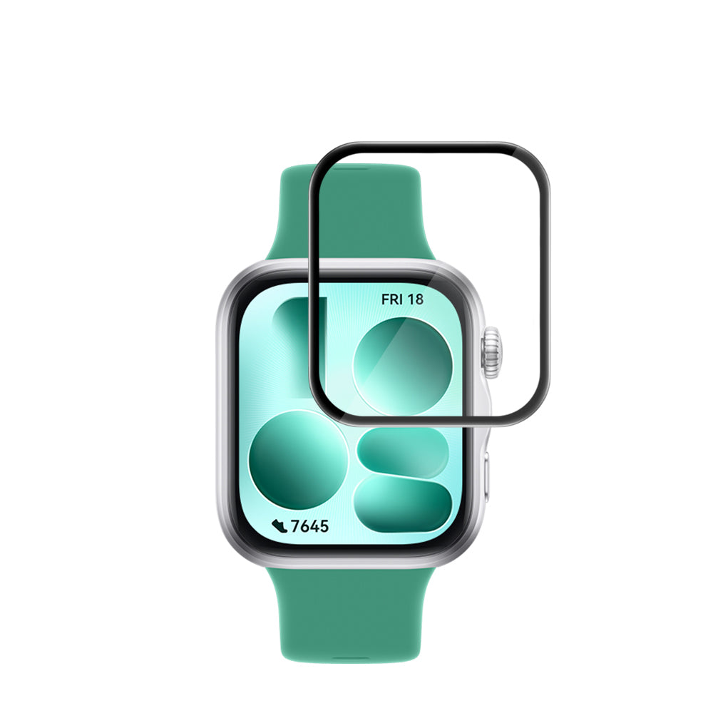 Film de protection d'écran Techsuit Nano Flex pour Huawei Watch Fit 5, plastique, lot de 2 pièces, noir