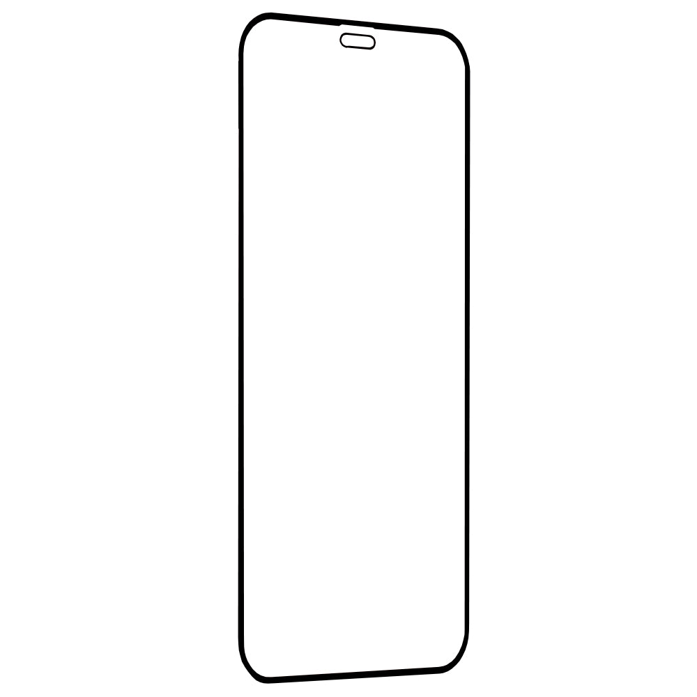 Techsuit Screen Protector Film for Apple iPhone 12 mini, Tempered Glass, Full Glue, 111D, Black