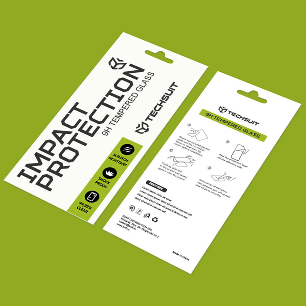 Film de protection d'écran Techsuit pour Honor 400 Smart 4G / X7d 4G / 400 Smart 5G / X7c / 200 Smart / X7b 5G, Verre Trempé, Full Glue, 111D