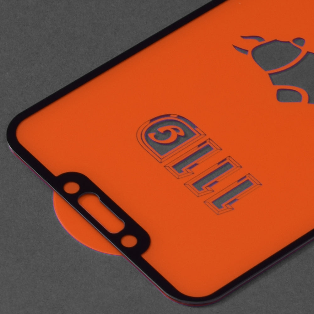 Techsuit Displayschutzfolie für Huawei P Smart+ 2019 / Mate 20 Lite / nova 3 / nova 3i, gehärtetes Glas, Full Glue, 111D, Schwarz