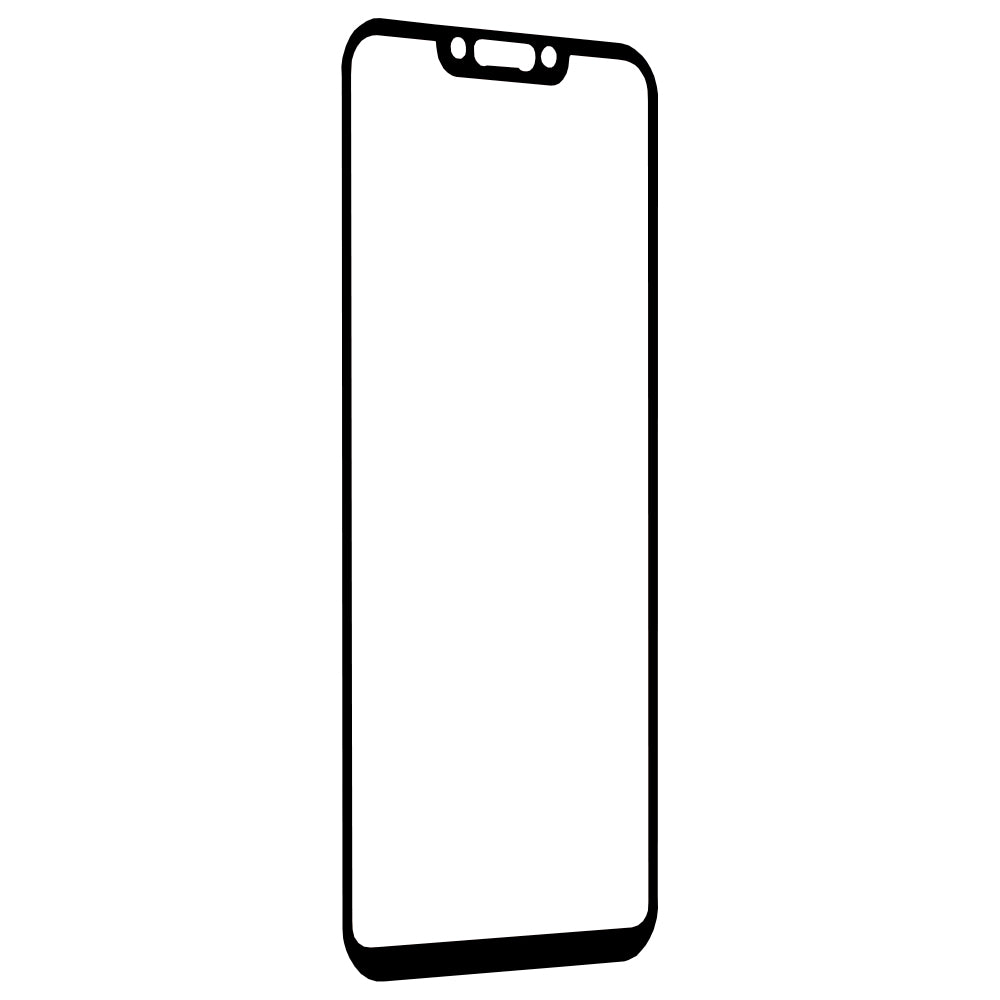 Techsuit Displayschutzfolie für Huawei P Smart+ 2019 / Mate 20 Lite / nova 3 / nova 3i, gehärtetes Glas, Full Glue, 111D, Schwarz