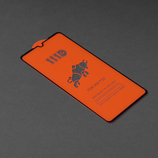 Film de protection d'écran Techsuit pour Huawei P30, Verre trempé, Full Glue, 111D, Noir