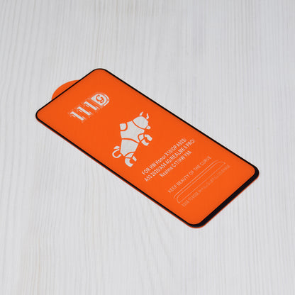 Techsuit schermbeschermfolie voor Motorola Moto G04s / E14 / G24 Power / G04 / G24, gehard glas, full glue, 111D, zwart