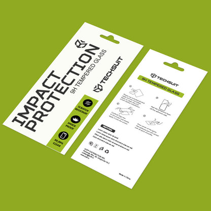 Schutzfolie Techsuit für Motorola Moto G06 Power / G06, gehärtetes Glas, Full Glue, 111D