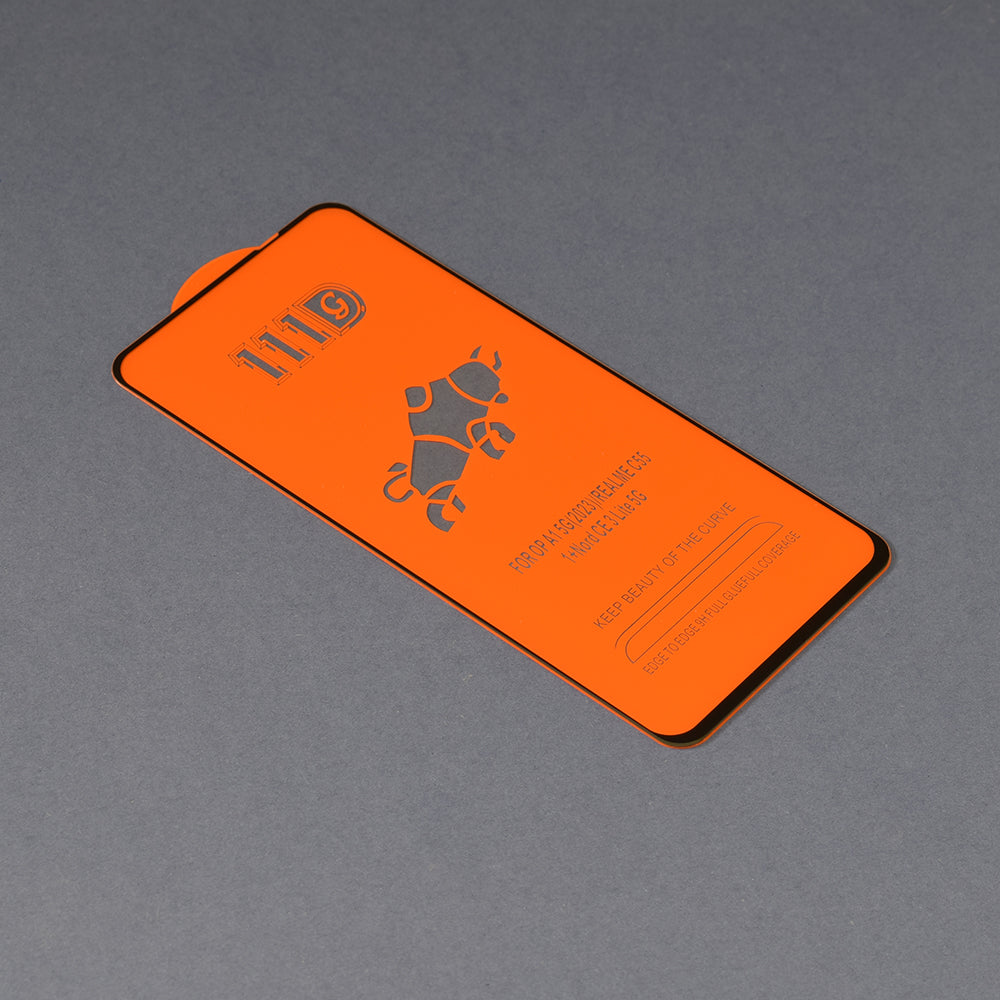 Film de protection d'écran Techsuit pour OnePlus Nord N30 SE / Oppo A79 / A98 / A58 4G, Verre trempé, Full Glue, 111D, Noir
