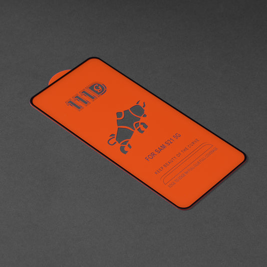 Techsuit schermbeschermfolie voor Samsung Galaxy S21 5G G991, gehard glas, full glue, 111D, zwart