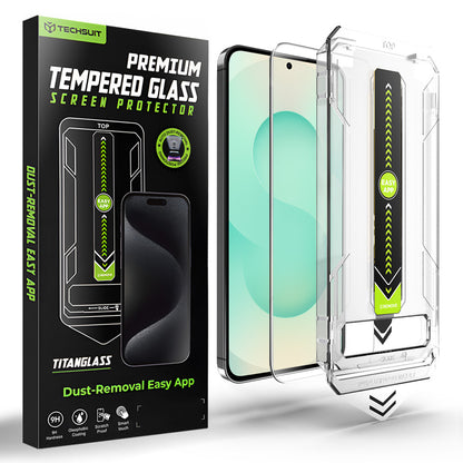 Beschermfolie Techsuit TitanGlass CrystalHD voor Samsung Galaxy S26 Plus, Gehard Glas, Volledige Lijm