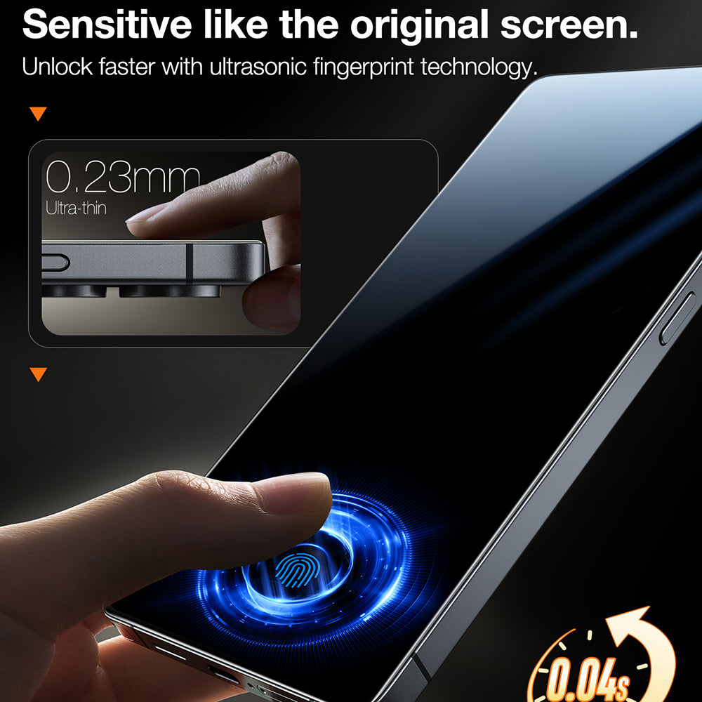 Torras GlassGo Install Master Displayschutzfolie für Samsung Galaxy S25 Ultra S938, gehärtetes Glas, Full Glue