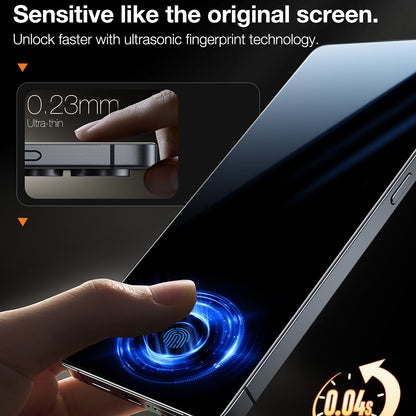 Torras GlassGo Install Master Displayschutzfolie für Samsung Galaxy S25 Ultra S938, gehärtetes Glas, Full Glue