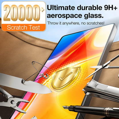 Torras GlassGo Install Master Displayschutzfolie für Samsung Galaxy S25 Ultra S938, gehärtetes Glas, Full Glue