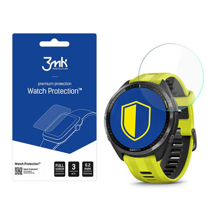 3MK Arc Beschermfolie voor Garmin Forerunner 965, Set van 3 stuks, Plastic