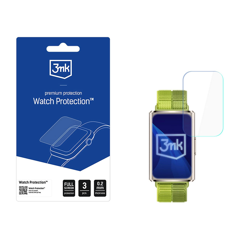 Film de protection 3MK Arc pour Huawei Band 11 Pro, Set de 3 pièces, Plastique