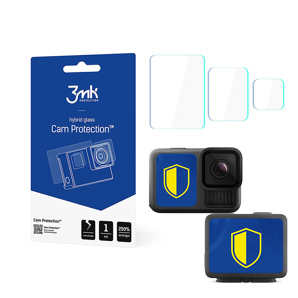 Scherm- en Lensbeschermfolie 3MK Cam Protection voor GoPro Hero 13, Flexibel Glas
