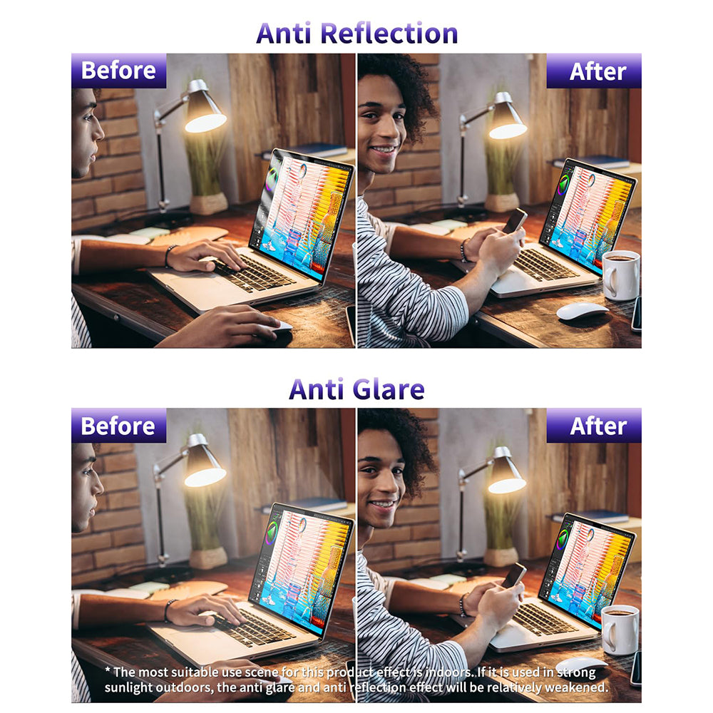 Bildschirmschutzfolie Anti-Blau-Licht Techsuit VisionProX für Laptop 15,6 Zoll, Kunststoff