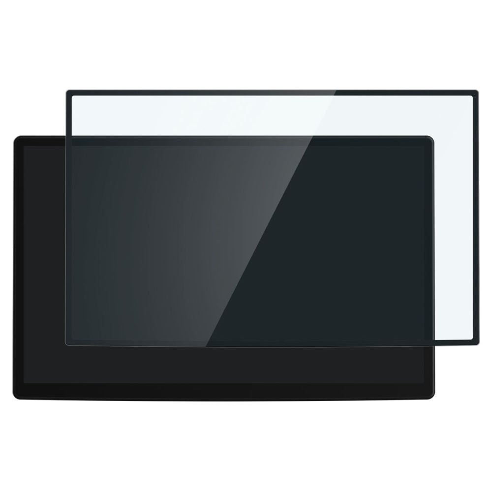 Spigen GlastR EZ FIT Beschermfolie voor Tesla X / S Navigatie (2022 - 2021), Gehard Glas, Zwart AGL04688