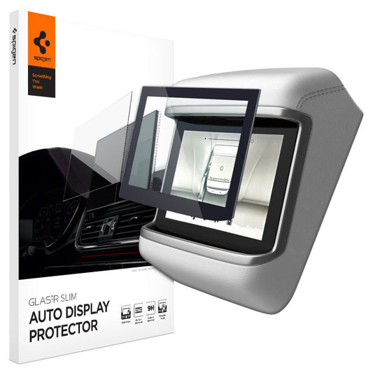 Schutzfolie Spigen GlastR Slim Anti-Glare für Real Touchscreen Tesla X / S (2022 - 2021), Gehärtetes Glas, Schwarz