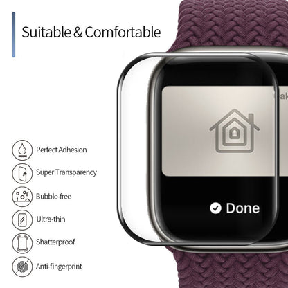 Blueo High Molecule Beschermfolie voor Apple Watch 40mm Series, Gehard Glas, Zwart