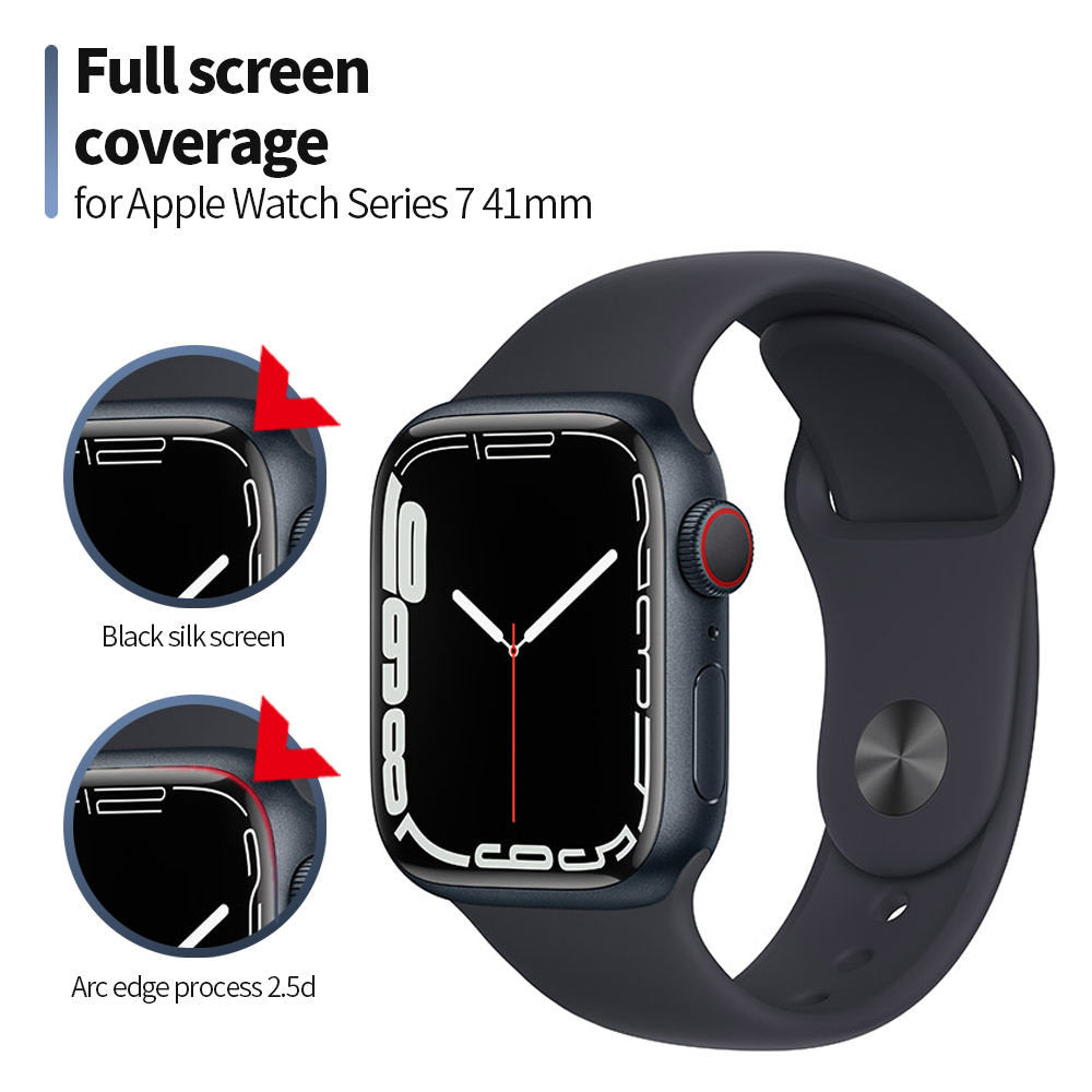 Blueo High Molecule Beschermfolie voor Apple Watch 40mm Series, Gehard Glas, Zwart