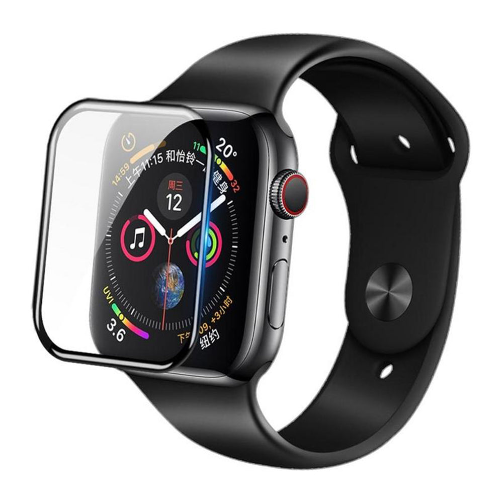 Blueo High Molecule Beschermfolie voor Apple Watch 44mm Series, Gehard Glas, Zwart
