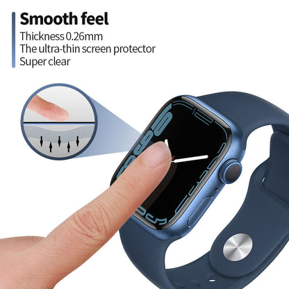 Blueo High Molecule Beschermfolie voor Apple Watch 44mm Series, Gehard Glas, Zwart
