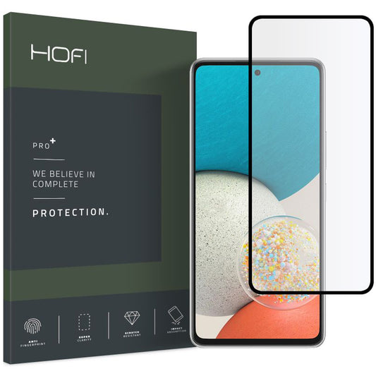 Screen Protector HOFI PRO+ voor Samsung Galaxy A53 5G A536, Shield Glass, Volledig gelijmd, Zwart