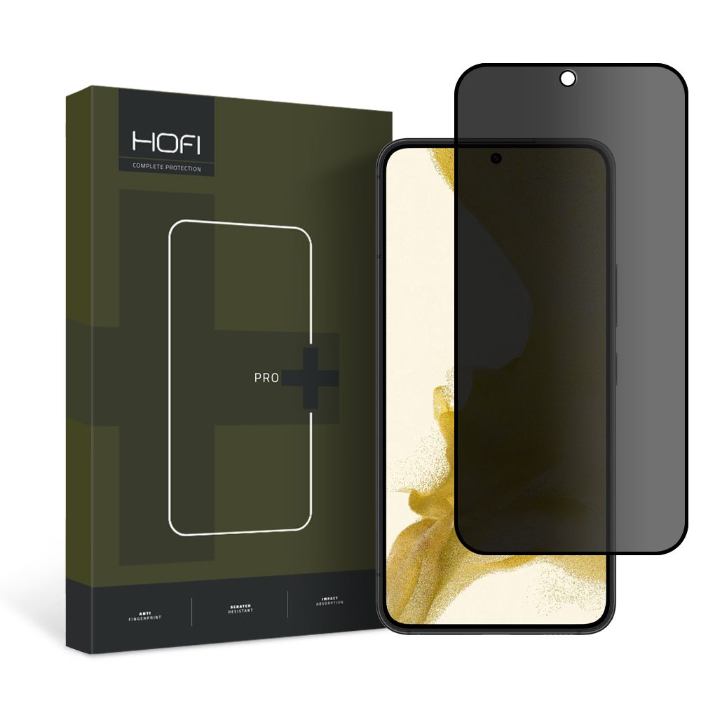 Privacy Screen Protector HOFI PRO+ voor Samsung Galaxy Galaxy S22 5G S901, Glas, Volledig gelijmd