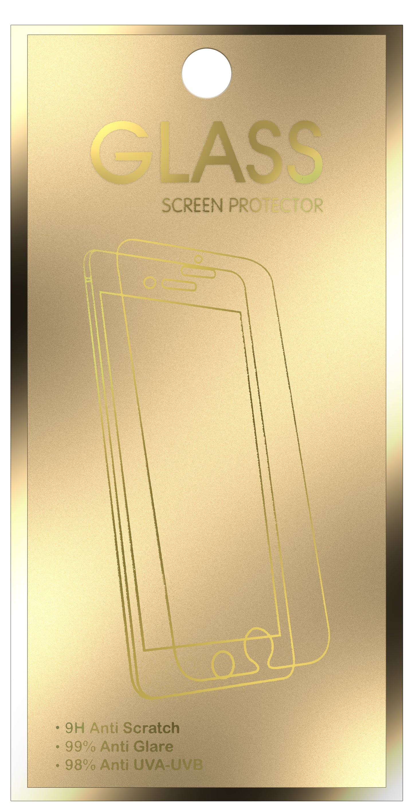 OEM Gold Edition Protecteur d'écran pour Samsung Galaxy A40 A405, Verre trempé, Full Glue